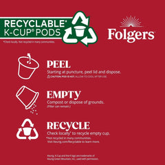 Folgers Black Silk Dark Roast Coffee - Keurig K-Cup Pods - 24ct