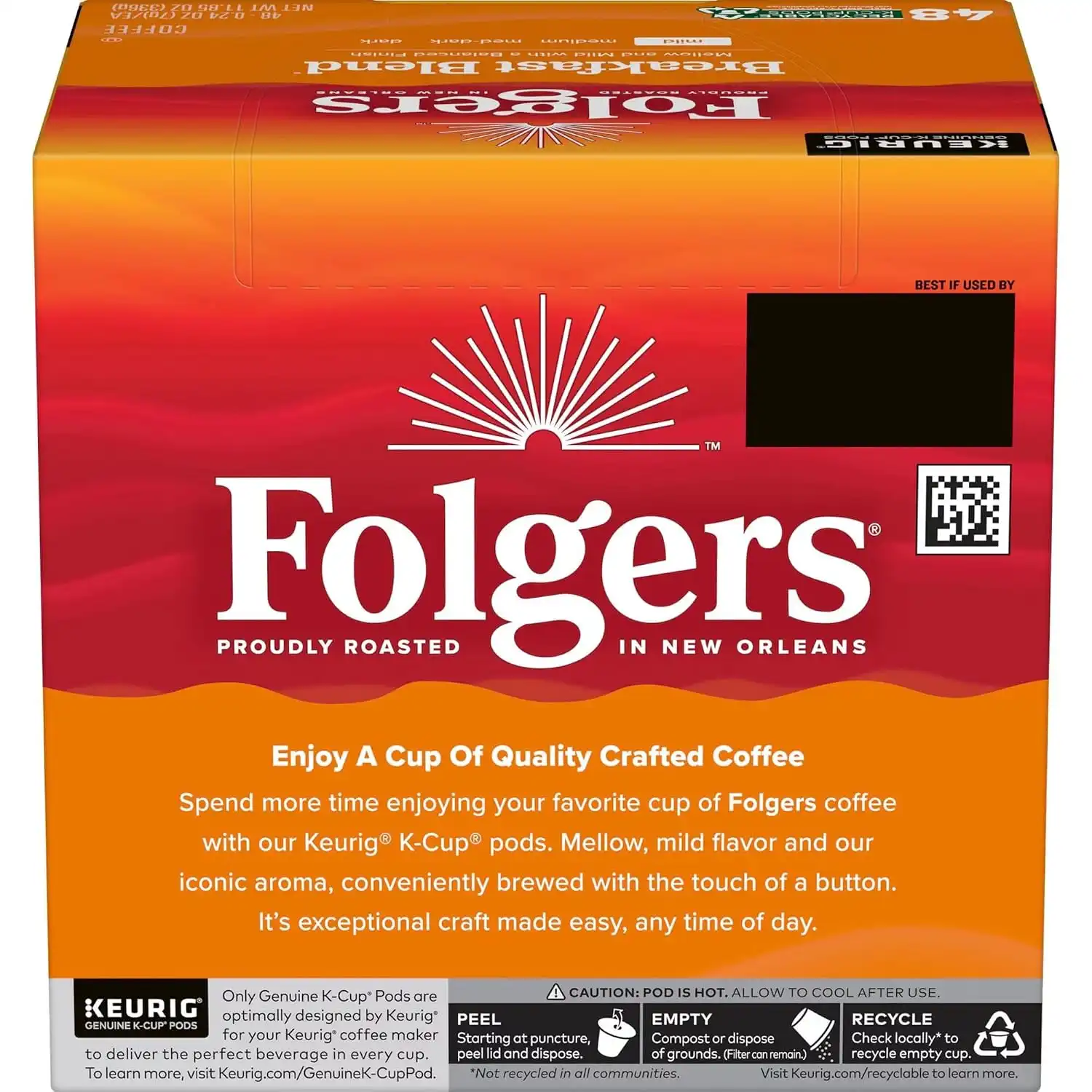 Alternative view of Folgers K Cups (Breakfast Blend, 12 Count (Pack of 4))