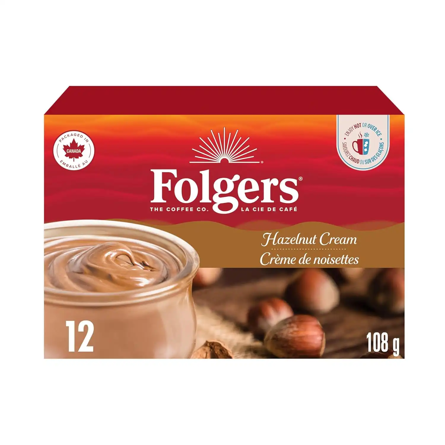 Alternative view of Folgers Hazelnut Cream K-Cup Coffee Pods 12 Count