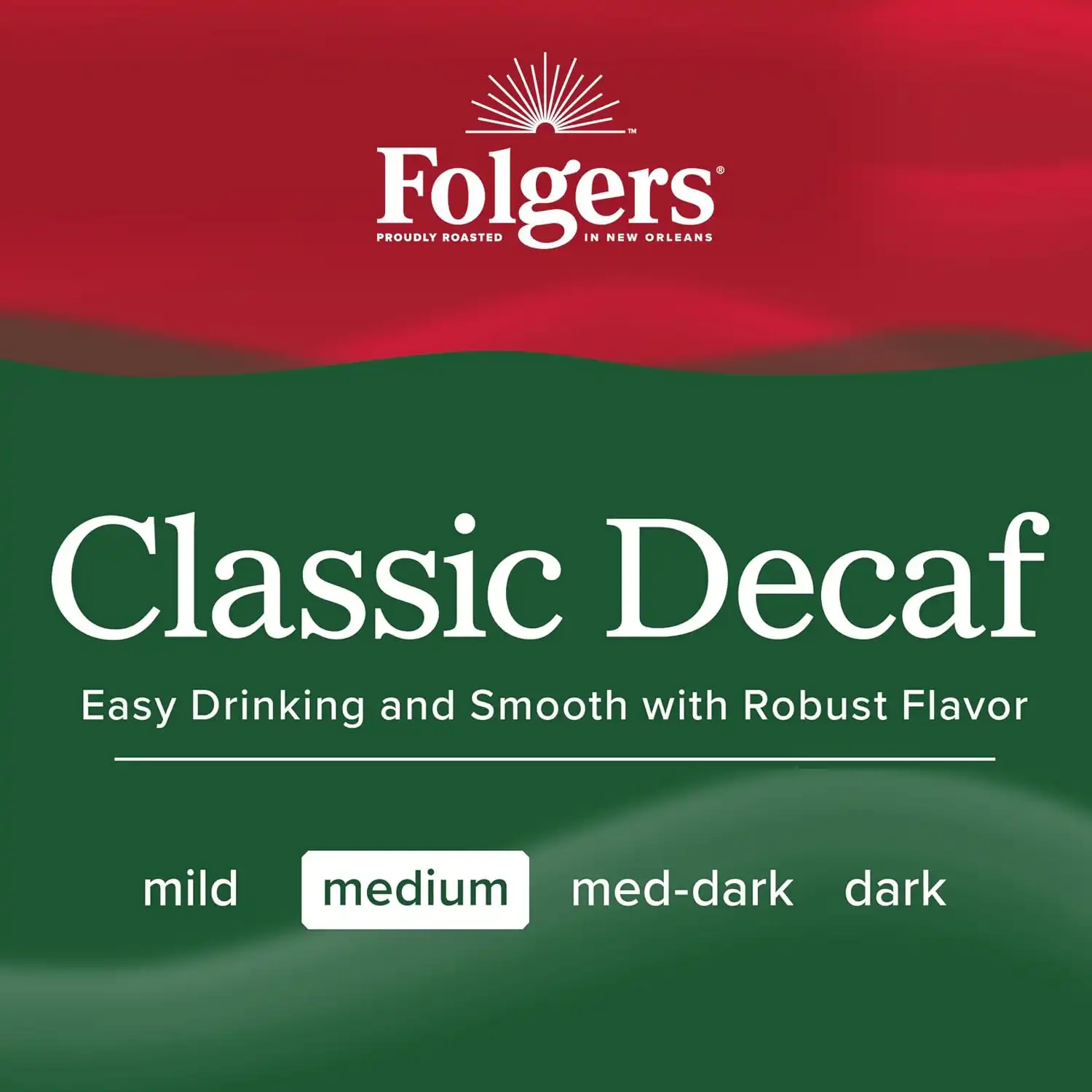 Alternative view of Folgers Classic Decaf Ground Coffee, Medium Roast, 25.9-Ounce Canister