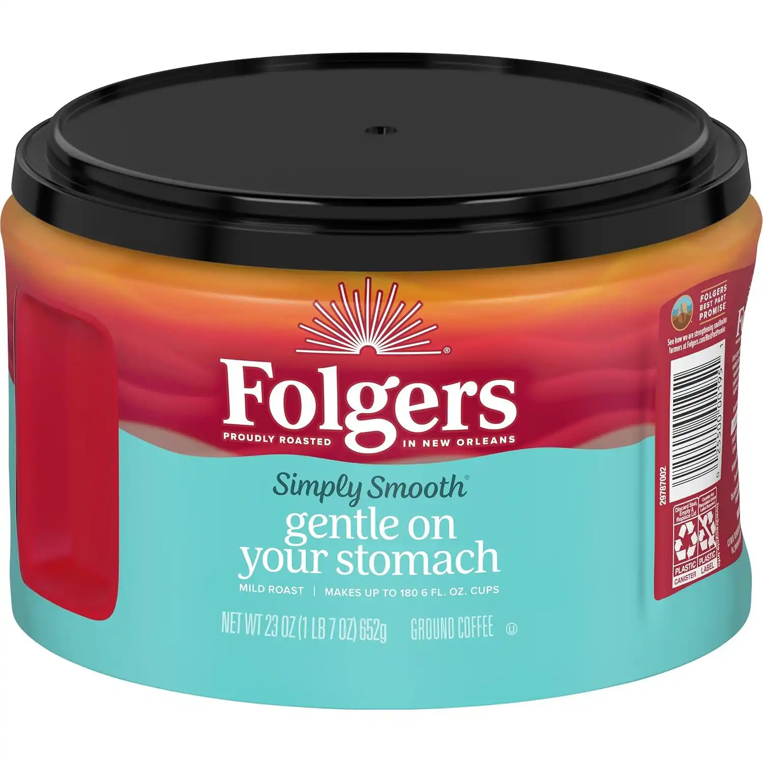 Alternative view of Folgers Simply Smooth Ground Coffee, Mild Roast, 6 Canisters