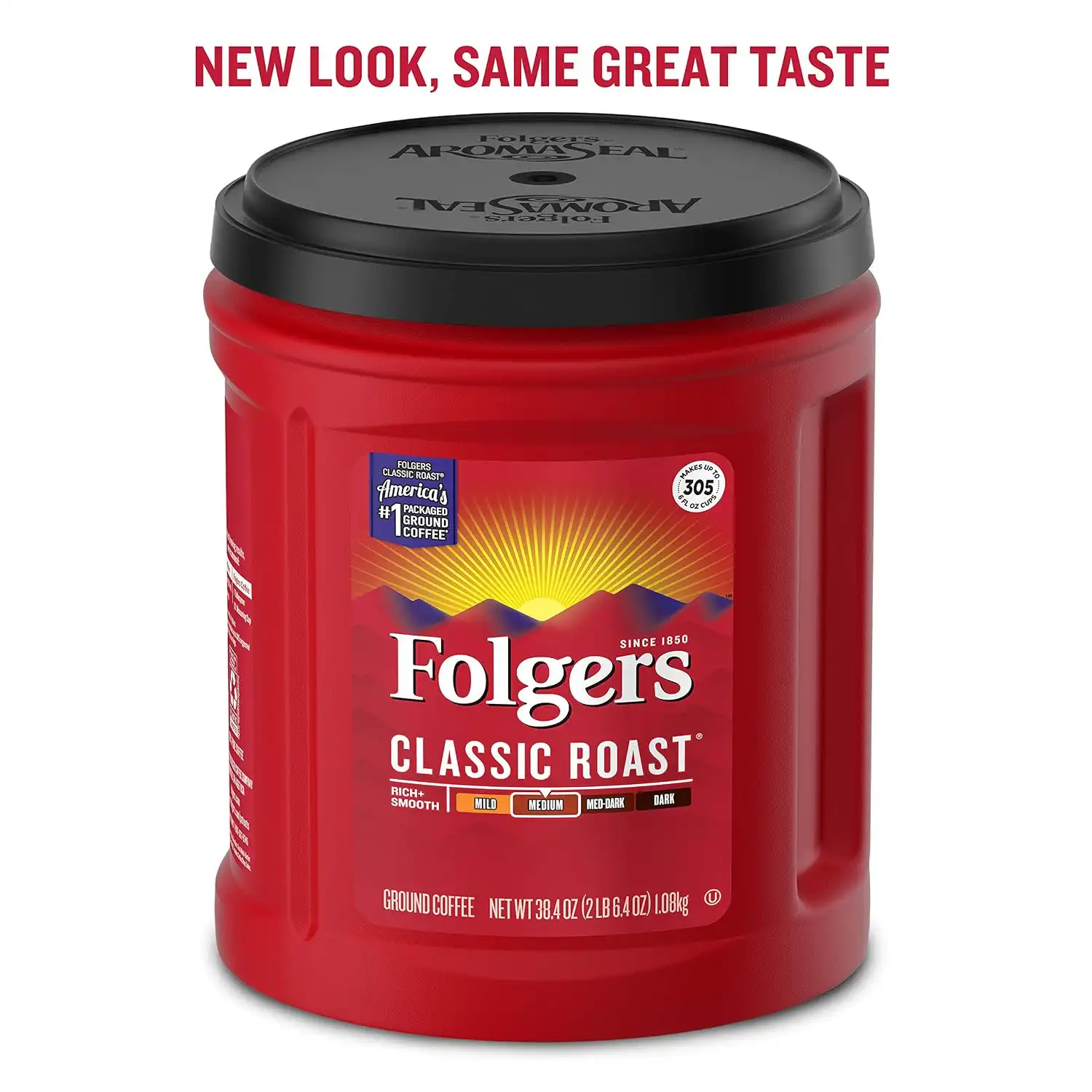 Alternative view of Folgers Classic Roast Medium Roast Ground Coffee, 38.4 Ounces